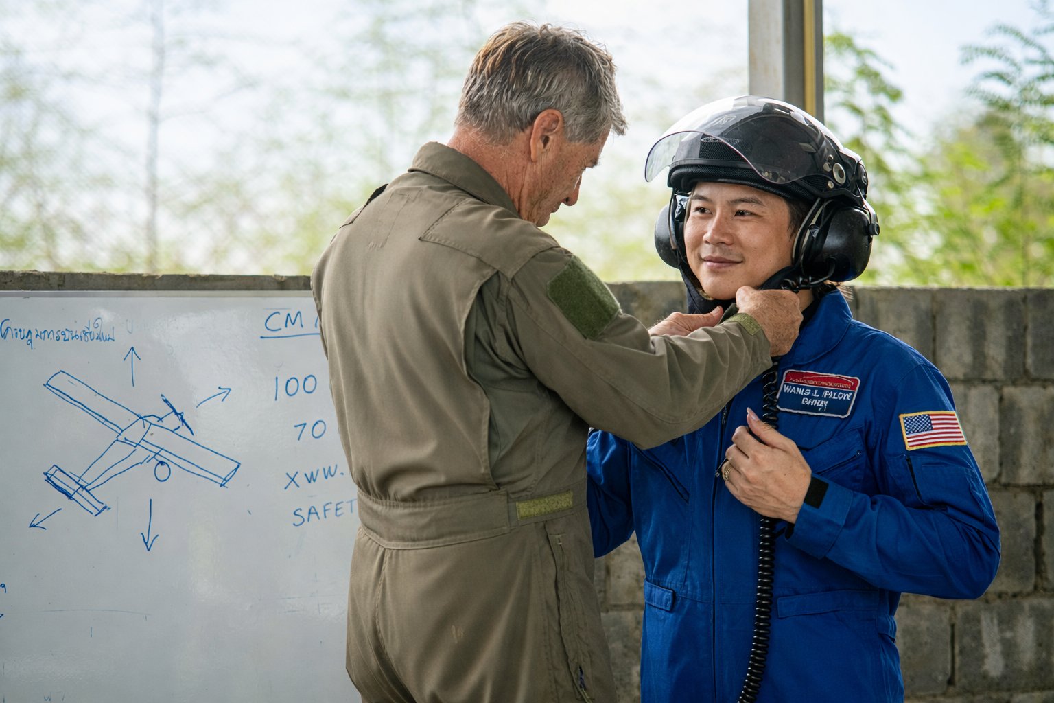 Pre-flight safety briefing